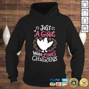 Chicken Dress Gift Cute Just a Girl Who Loves Tee Shirt 4