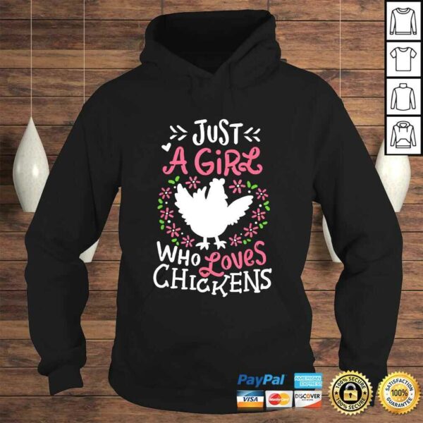 Chicken Dress Gift Cute Just a Girl Who Loves Tee Shirt