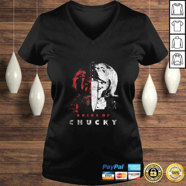 Child’s Play Bride Of Chucky Split Portrait T-shirt