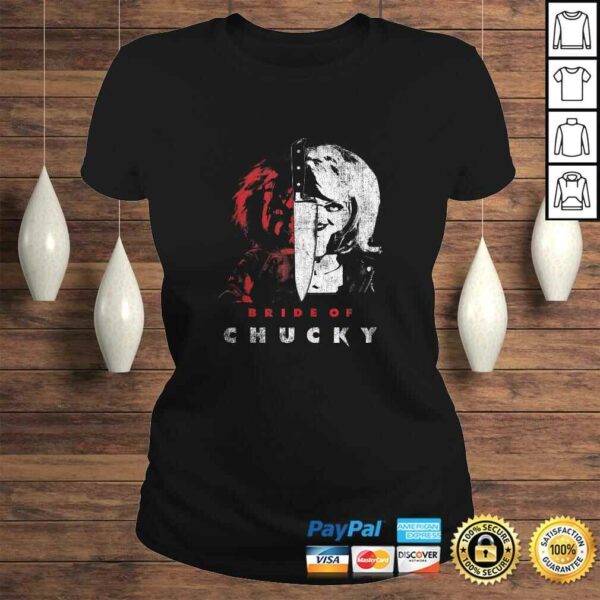 Child’s Play Bride Of Chucky Split Portrait T-shirt