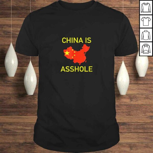 China is Asshole Chinese Flag Donald Trump Meme TShirt