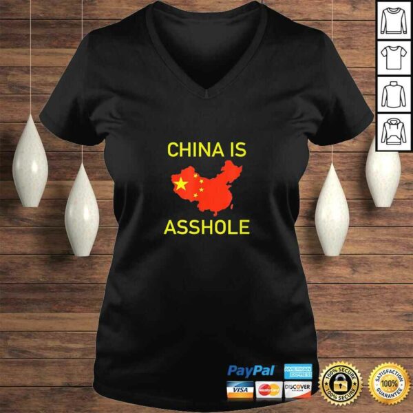 China is Asshole Chinese Flag Donald Trump Meme TShirt