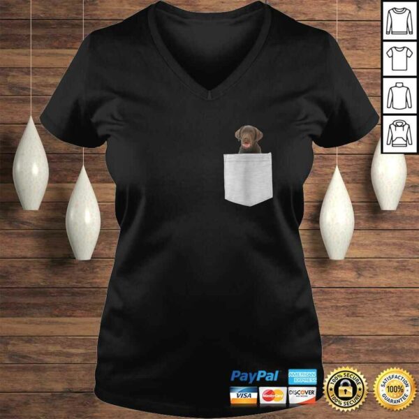 Chocolate Lab Dog In Your PockeTShirt Gift