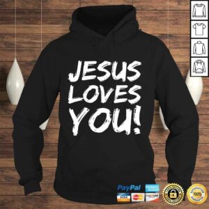 Christian Evangelism Gift for Men Jesus Loves You! TShirt 4