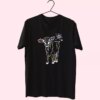Christmas Cow Light T Shirt Xmas Design