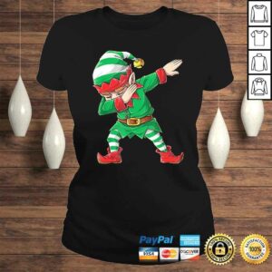 Christmas Dabbing Elf Squad Boys Kids Xmas Family Matching V Neck T Shirt 3