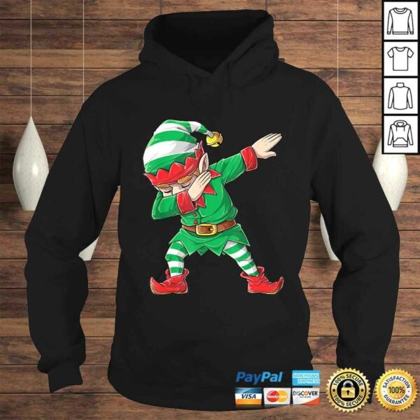 Christmas Dabbing Elf Squad Boys Kids Xmas Family Matching V-Neck T-Shirt