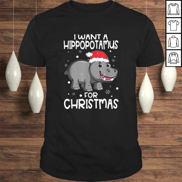 Christmas – I Want A Hippopotamus For Christmas Tee T-Shirt