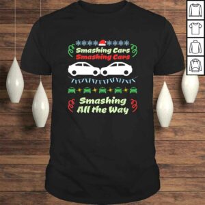Christmas Ugly Sweater Demolition Derby Design TShirt Christmas Ugly Sweater Demolition Derby Design TShirt