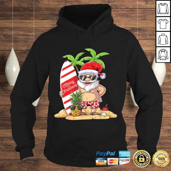 Christmas in July Santa Hawaiian Surfing Gifts Summer Surf Shirt