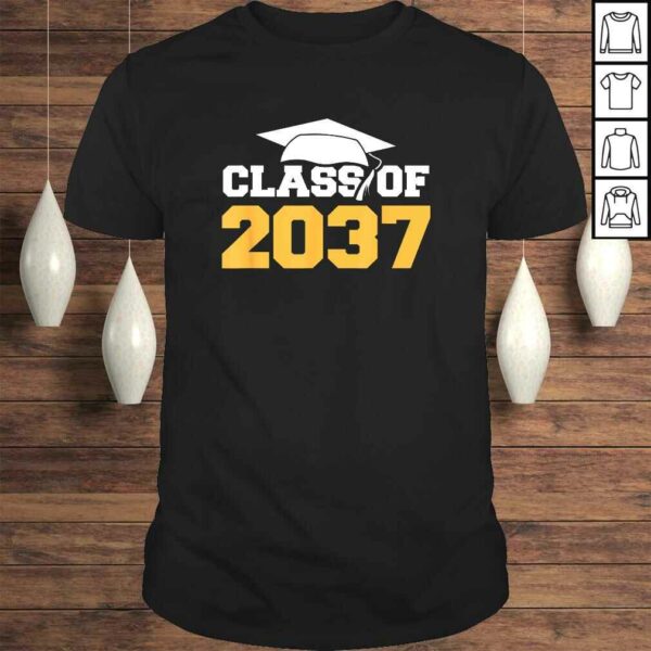 Class Of 2037 Graduation Kindergarten School T-shirt