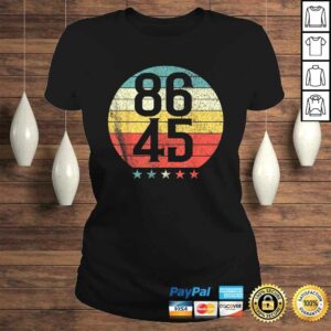 Classic Retro Vintage Style 86 45 Anti Trump TShirt 3