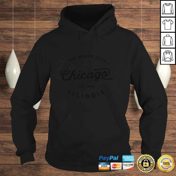 Classic Vintage Retro Chicago Illinois Windy City Long Sleeve TShirt