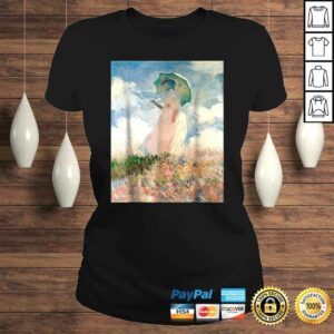 Claude Monet's Woman with a Parasol, Study Retro TShirt 2 Claude Monets Woman with a Parasol Study Retro TShirt 3