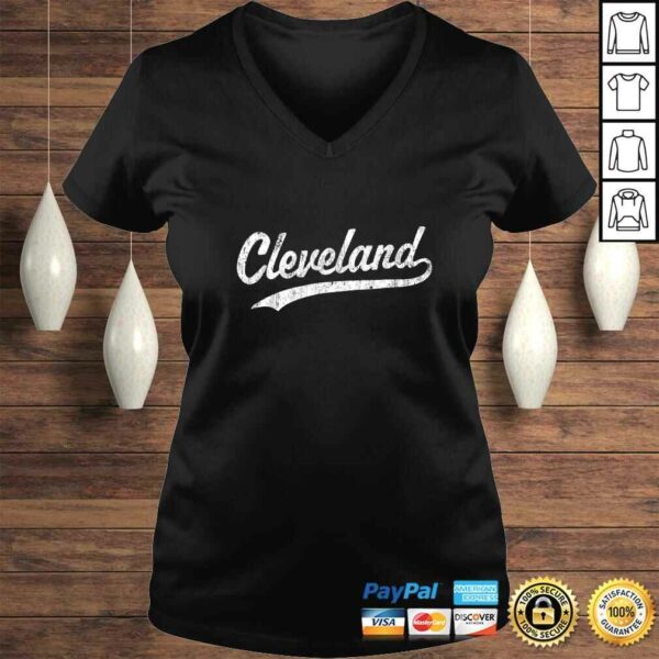 Cleveland OH Shirt Vintage Baseball Sports Script