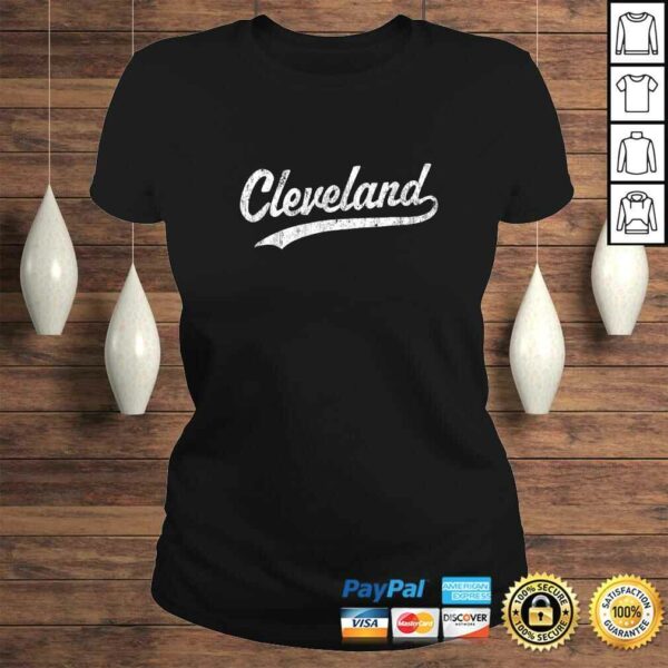 Cleveland OH Shirt Vintage Baseball Sports Script