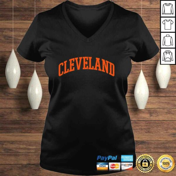 Cleveland Ohio Vintage CLE Retro Brown Game Day Gift Pullover Hoodie