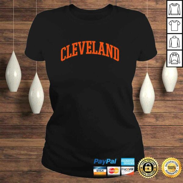 Cleveland Ohio Vintage CLE Retro Brown Game Day Gift Pullover Hoodie