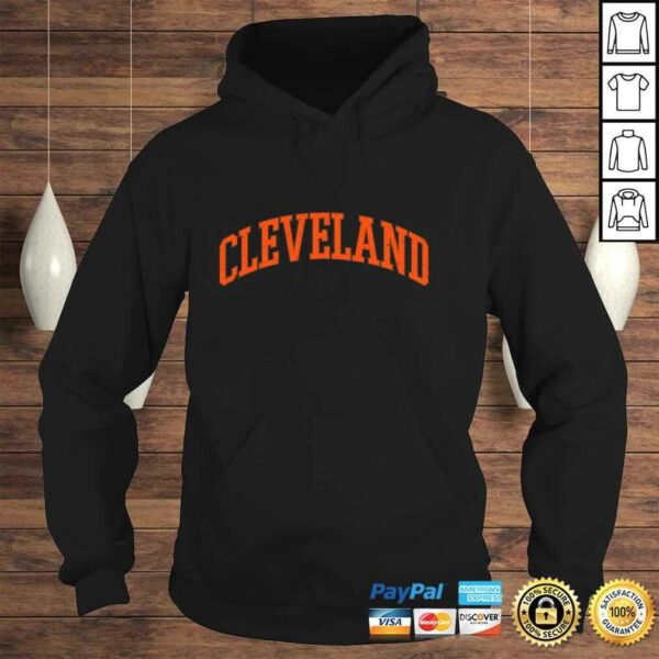 Cleveland Ohio Vintage CLE Retro Brown Game Day Gift Pullover Hoodie