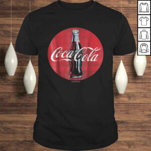 Coca-Cola Distressed Retro Bottle Disc Logo Graphic Shirt Coca-Cola Distressed Retro Bottle Disc Logo Graphic Shirt