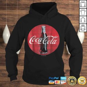 Coca-Cola Distressed Retro Bottle Disc Logo Graphic Shirt 3 Coca Cola Distressed Retro Bottle Disc Logo Graphic Shirt 4