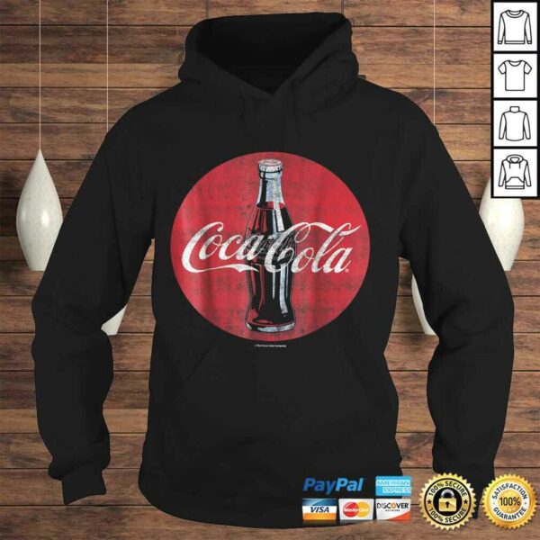 Coca-Cola Distressed Retro Bottle Disc Logo Graphic Shirt