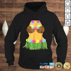 Coconut Bra Grass Skirt Lei Flowers Summer Party TShirt 4