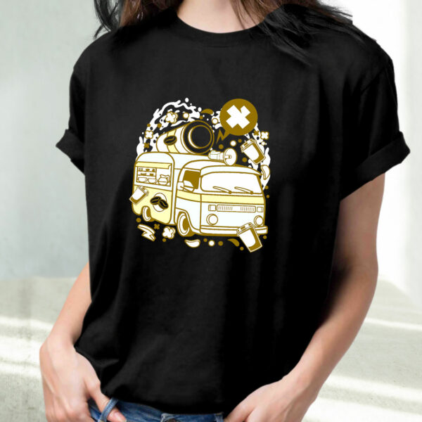 Coffee Van Funny Graphic T Shirt