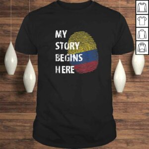 Colombia Heritage Colombian Roots V-Neck T-Shirt Colombia Heritage Colombian Roots V-Neck T-Shirt