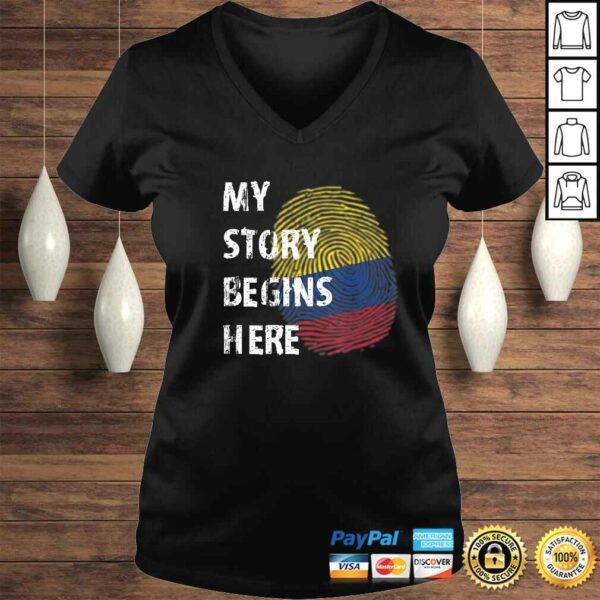 Colombia Heritage Colombian Roots V-Neck T-Shirt