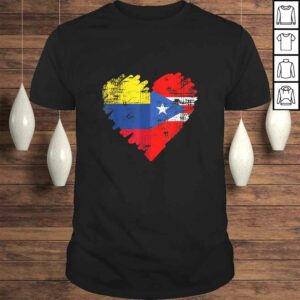 Colombia Puerto Rico Shirt Flag Heart Colombian Rican Colombia Puerto Rico Shirt Flag Heart Colombian Rican
