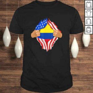 Colombian Blood Inside Me Shirt Colombia Flag Gift Colombian Blood Inside Me Shirt Colombia Flag Gift
