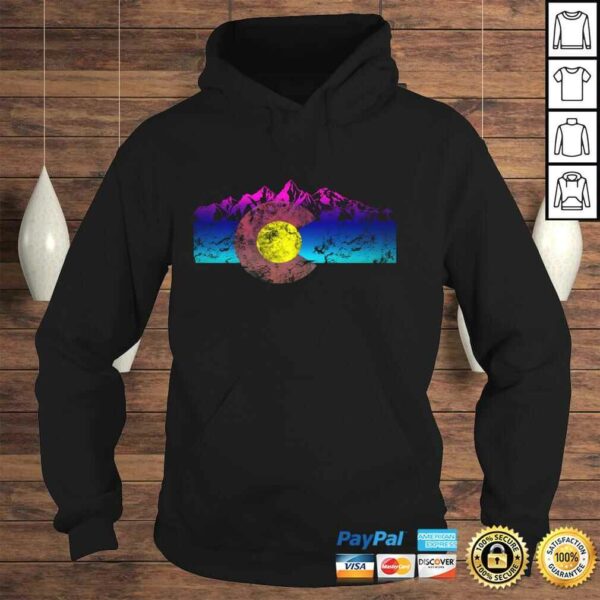 Colorado Flag Hoodie Colorful Rocky Mountains Version Pullover Hoodie