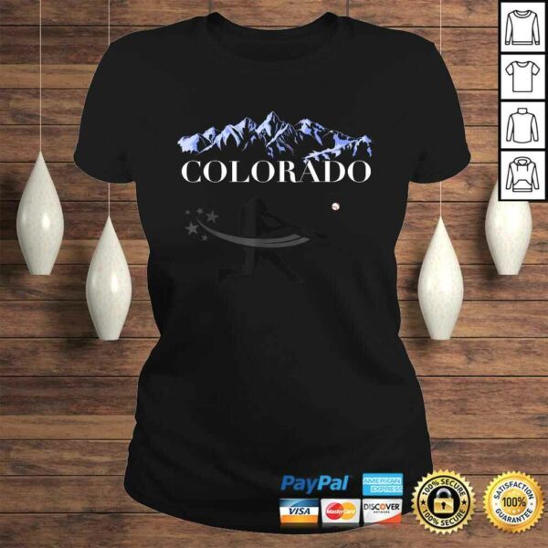 Colorado Rocky Mountain Shirt Baseball Player Design