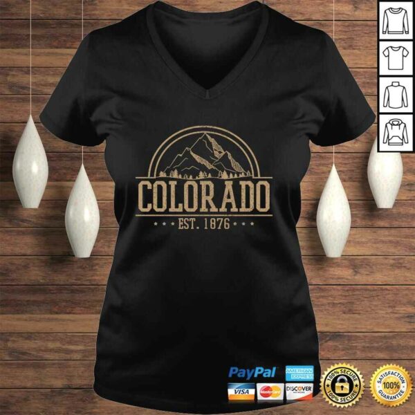 Colorado – Rocky Mountains Est. 1876 Hiking Outdoor Gift Pullover Hoodie