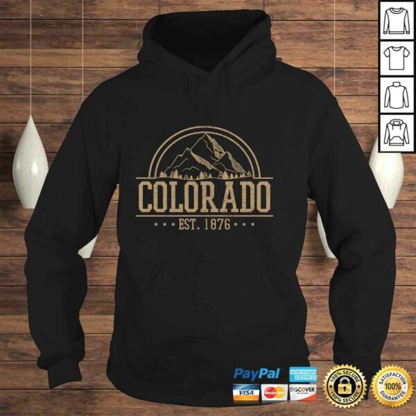 Colorado – Rocky Mountains Est. 1876 Hiking Outdoor Gift Pullover Hoodie