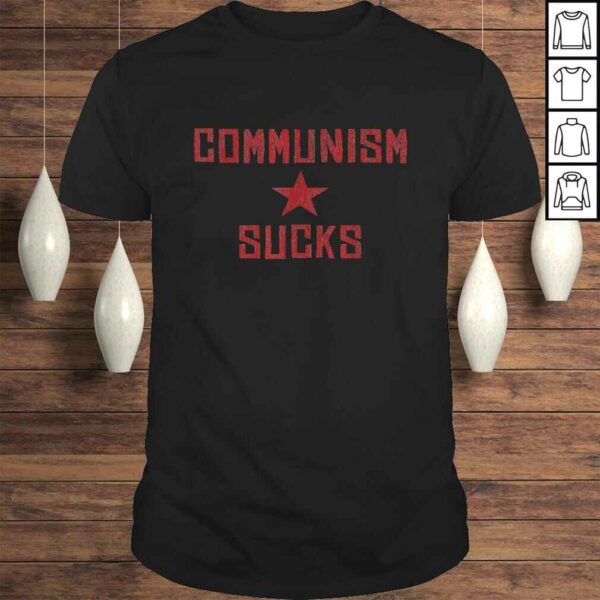 Communism Sucks – America First Anti Communist Socialism V-Neck T-Shirt