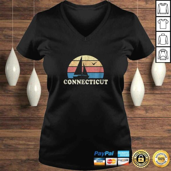 ConnecticuShirt Vintage Sailboat 70s Throwback Sunset