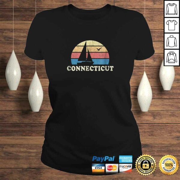 ConnecticuShirt Vintage Sailboat 70s Throwback Sunset