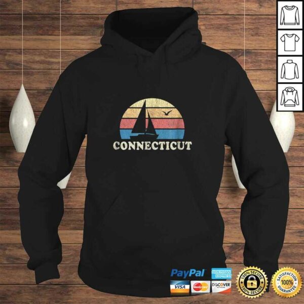 ConnecticuShirt Vintage Sailboat 70s Throwback Sunset