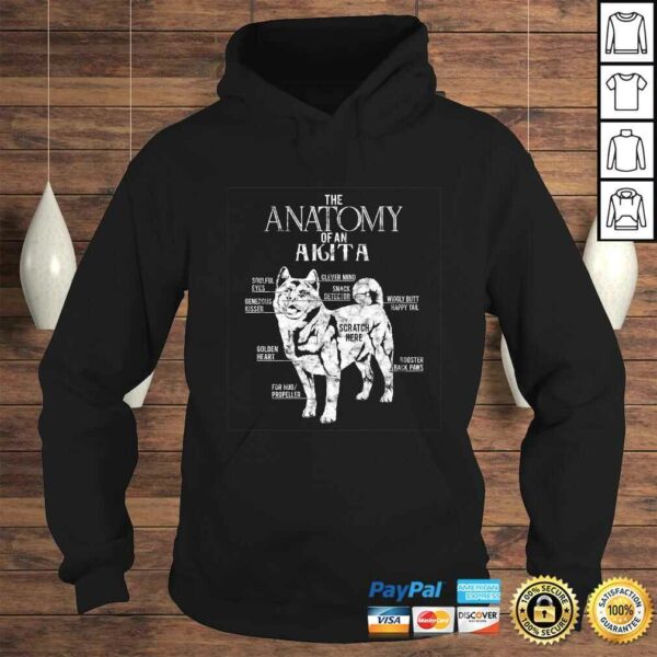 Cool Akita Anatomy Clothes Gifts for Dog Lovers Men Women TShirt