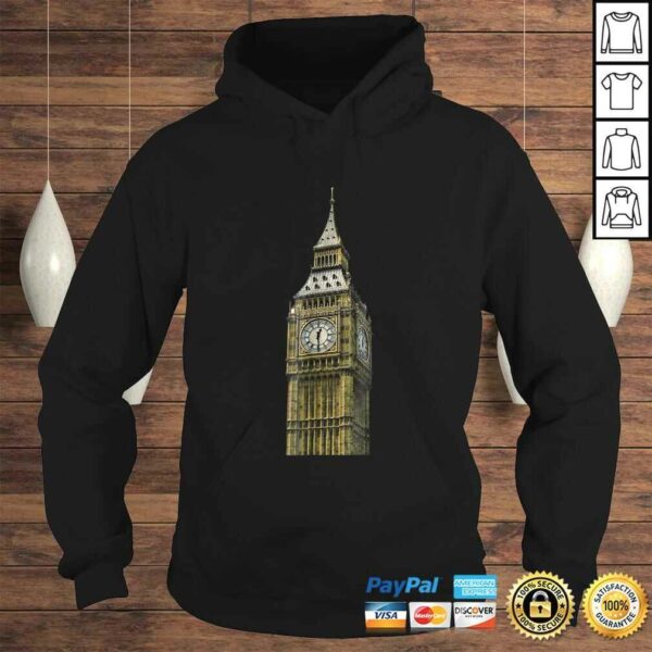 Cool Big Ben Image Shirt London Elizabeth Clock Tower Tee