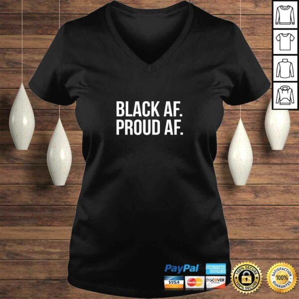 Cool Black History Month Shirt with White Text Black AF TShirt Gift