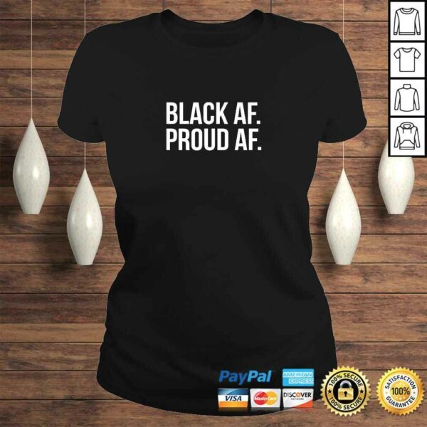 Cool Black History Month Shirt with White Text Black AF TShirt Gift