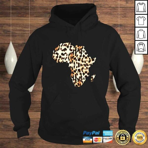 Cool Cheetah Leopard Print Africa Map TShirt