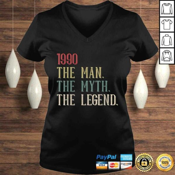 Cool Funny Vintage Retro 30th Birthday Gift 1990 for Men Boy Tee Shirt