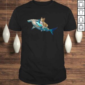 Corgi Riding a Hammerhead shark Funny Corgi TShirt Corgi Riding a Hammerhead shark Funny Corgi TShirt