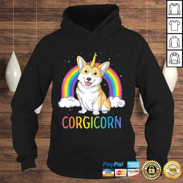 Corgicorn Corgi Unicorn Shirt Girls Space Galaxy Rainbow TShirt