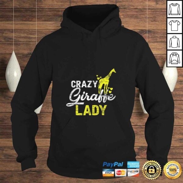 Crazy Giraffe Lady Vintage Zoo Keeper Girls Women Giraffe Shirt