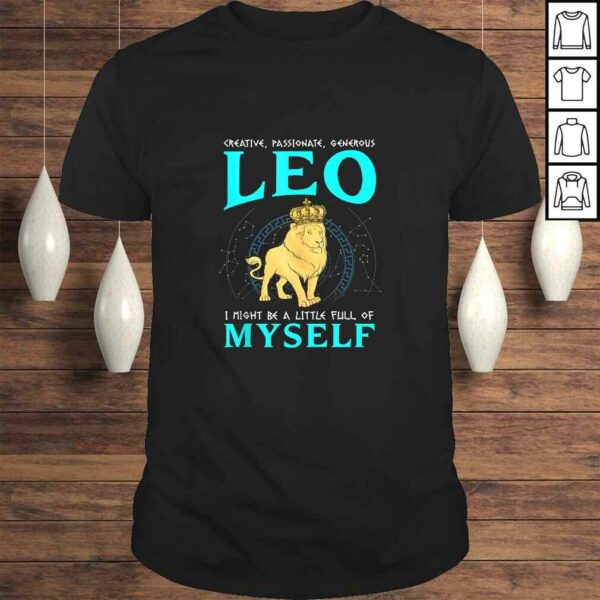 Creative Passionate Generous Leo Astrology Zodiac T-shirt